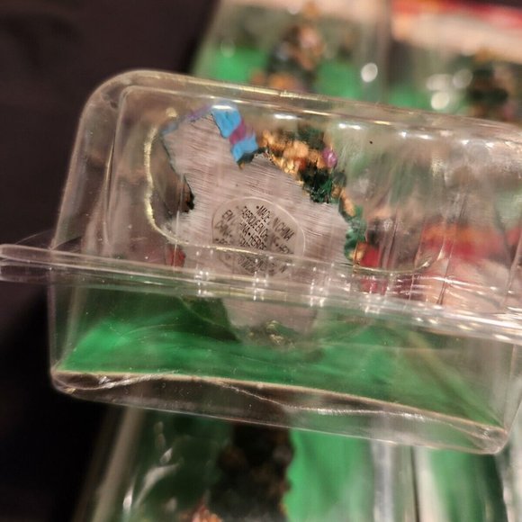 Vintage 9 New Lemax Holiday Village Christmas Tree Figure 2.5" Tall Polyresin - Picture 3 of 4